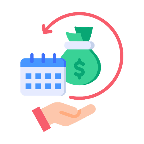 借入の支払いが遅れた経験を表すアイコン