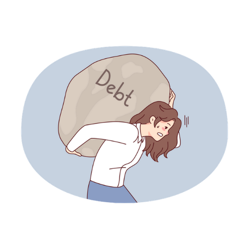 債務整理の経験を表すアイコン
