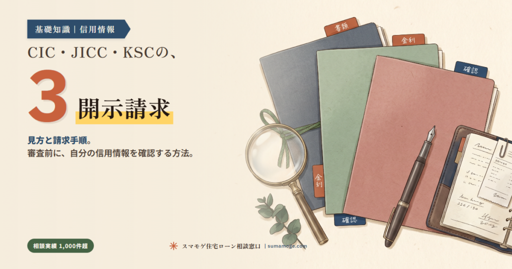 CIC・JICC・KSCの開示請求方法｜スマモゲ住宅ローン相談窓口