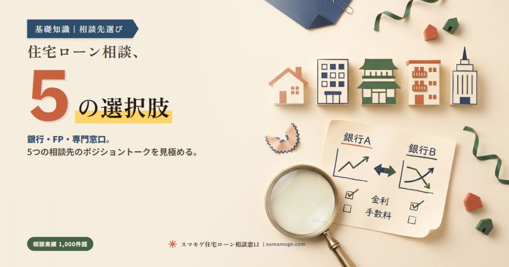 住宅ローン相談 銀行・FP・専門家の選び方｜スマモゲ住宅ローン相談窓口