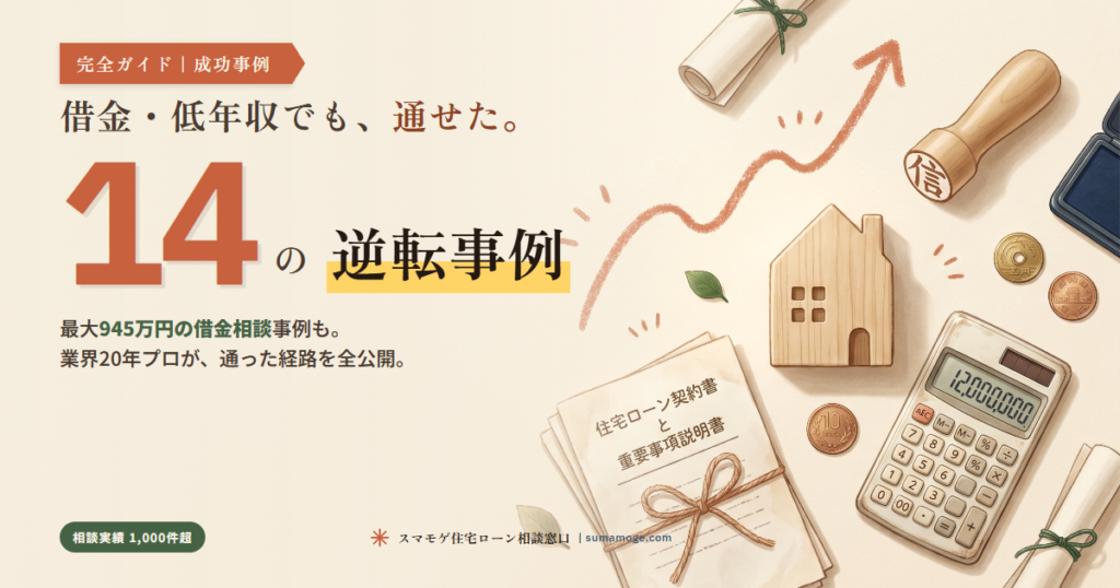借金・低年収・審査落ちでも住宅ローンが通った14の逆転事例｜スマモゲ住宅ローン相談窓口