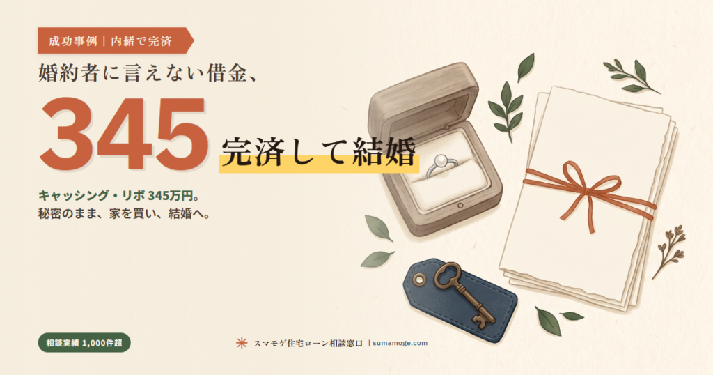 婚約者に内緒で借金345万円を完済して住宅購入｜スマモゲ住宅ローン相談窓口